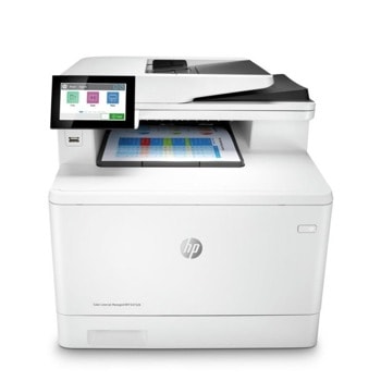 Мултифункционално лазерно устройство HP LaserJet Managed MFP E47528f, цветен принтер/копир/скенер/факс, 600 x 600 dpi, 27 стр./мин, LAN, USB, A4 | JAR Computers HP LaserJet Managed MFP E47528f 3QA75A