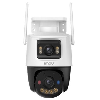 IP камера Imou Cruiser Dual IPC-S7XFP-8U0WED, куполна PTZ (Pan/Tilt/Zoom) камера, 4MPix(2560x1440@15fps), 3.6mm обектив, H.265/H.264, IR осветеност (до 30 метра), Wi-Fi, RJ-45, microSD слот до 512GB, вградени микрофон и говорител | JAR Computers Imou Cruiser Dual IPC-S7XFP-8U0WED