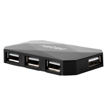 USB хъб Natec Locust, 4 порта, от USB Type-A към 4x USB 2.0 Type-A | JAR Computers Natec NHU-0647
