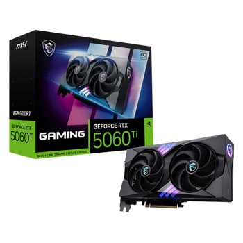 Видео карта Nvidia GF RTX 5060 Ti, 8GB, MSI GAMING, OC, PCI-E 5.0, GDDR7, 128-bit, DisplayPort, HDMI | JAR Computers MSI GF RTX 5060 Ti 8G GAMING OC