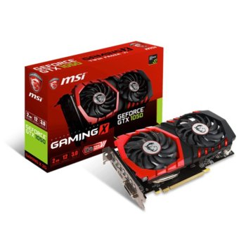 Видеокарта nVidia GeForce GTX 1050, 2GB, MSI GAMING X, PCI-E 3.0, GDDR5, 128bit, HDMI, DVI, DisplayPort | JAR Computers MSI GeForce GTX 1050 GAMING X 2G