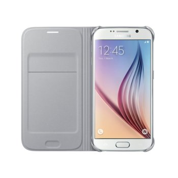 Samsung Flip Wallet for Galaxy S6 Silver