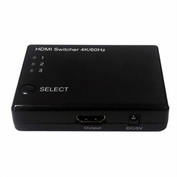 Видео сплитер Roline 14.01.3575, 3x HDMI(ж) входа към HDMI(ж) изход, 4K, 2160@60Hz | JAR Computers Roline 14.01.3575 3x HDMI(ж) to HDMI(ж) spliter