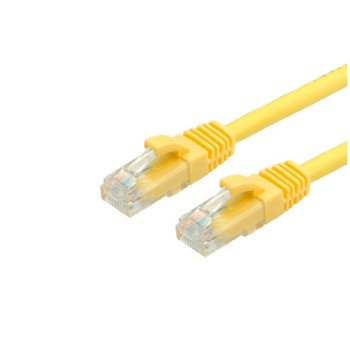 Пач кабел Roline, UTP, Cat.5e, 1m, жълт | JAR Computers Roline UTP Cat.5e 1m 21.15.0532
