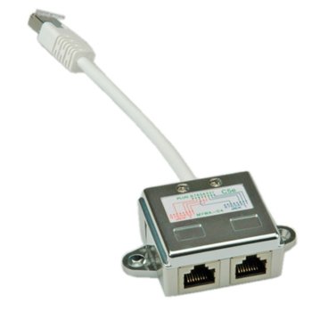 Y адаптер, Roline 21.99.3050, 1x RJ-45 M към 2x RJ-45 F | JAR Computers Roline 21.99.3050