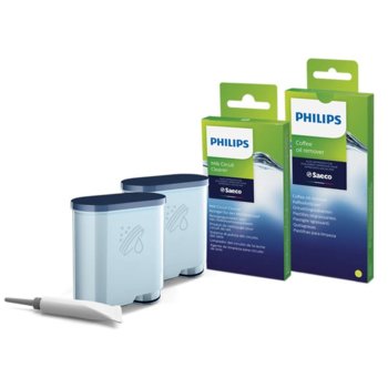 Комплект Philips CA6707/10, за поддръжка на кафемашини Philips, 2x филтъра | JAR Computers Philips CA6707/10