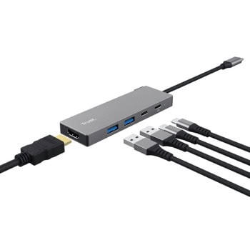 trust dalyx 5-in-1 usb-c multiport adapter 26062 | JAR Computers trust dalyx 5-in-1 usb-c multiport adapter 26062