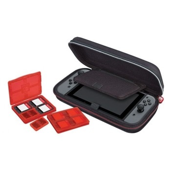 Защитен калъф Nacon Travel Case NNS40, за Nintendo Switch, включва калъфи за карти за игри 2 бр. и калъфи за Micro SD карта 2 бр., черен | JAR Computers Nacon Nintendo Switch Travel Case NNS40 Черен