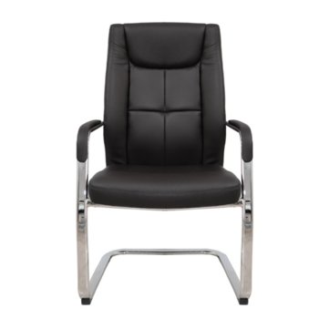 Посетителски стол RFG BOGART M, екокожа, черен, 2 броя в комплкет | JAR Computers Посетителски стол RFG BOGART M