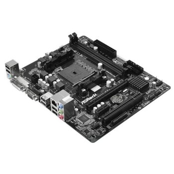 Дънна платка ASRock FM2A58M-DG3+, AMD A58, FM2+, DDR3 2400+ (OC), PCI-E 3.0 (DVI), SB5.1, Lan1000, 4x SATA2 RAID 0,1,10, mATX | JAR Computers ASRock FM2A58M-DG3+