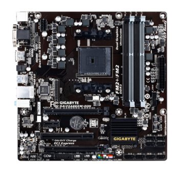 Дънна платка Gigabyte F2A88XM-D3H, AMD A88X, FM2+, DDR3, PCI-E 3.0 (HDMI & DVI)(CF), SB7.1, Lan1000, 8x SATA 6Gb/s RAID 0,1,5,10, 2x USB3.0, mATX | JAR Computers Gigabyte F2A88XM-D3H