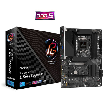 Дънна платка Asrock Z790 PG Lightning, Z790, LGA1700, DDR5, PCIe 5.0, HDMI (CF), 4 x SATA 3, 4x M.2, 1 x USB 3.2 Gen2x2 Type-C, ATX | JAR Computers asrock z790 pg lightning 90-mxbka0-a0uayz