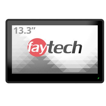 Индустриален тъч монитор Faytech 4010077705 FT133TMCAPOB, 13.3" (33.78 cm) Full HD сензорен дисплей, DisplayPort, HDMI, VGA, RS232 | JAR Computers FAYTECH 4010077705 FT133TMCAPOB