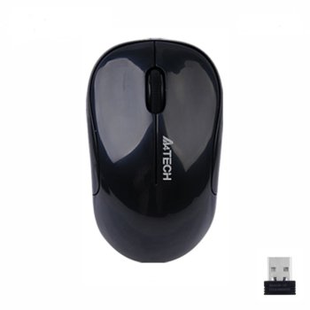 Мишка A4tech G3-300N V-Track, безжична, оптична (1000 dpi), USB, черна image