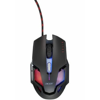 Мишка Acer Nitro III NMW200, оптична (7200dpi), USB, черна, гейминг, LED подсветка, 6 бутона | JAR Computers Acer Nitro III NMW200 GP.MCE11.039