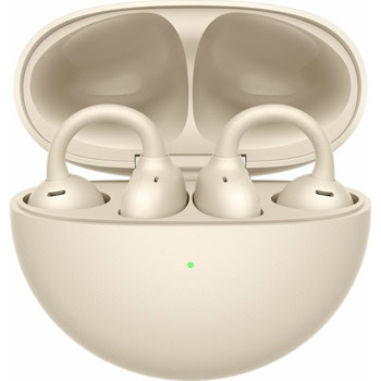 Слушалки Huawei FreeClip, безжични, Bluetooth, микрофон, до 8 часа време на работа, IP54 водоустойчивост, бежови | JAR Computers Huawei FreeClip Beige