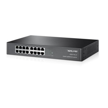 Суич TP-Link TL-SF1016DS, desktop/rack-mount, 100Mbps, 16Port | JAR Computers TP-Link TL-SF1016DS 16port 100M Switch