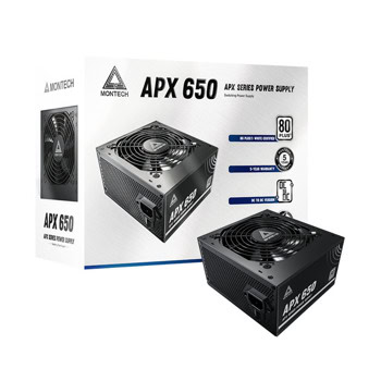 Захранване Montech APX, 650W, Active PFC, 80 Plus, 120mm вентилатор | JAR Computers Montech APX 650W