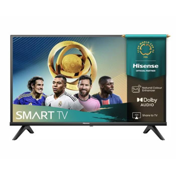 Телевизор Hisense 40A4Q, 40" (101.6cm) Full HD Smart TV, HDR10, DTS Virtual:X, DVB-T2/C/S2, Wi-Fi, LAN, 2x HDMI, 1x USB | JAR Computers Hisense 40A4Q