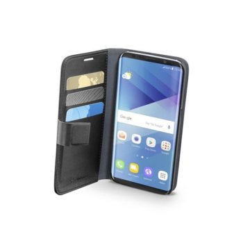 Калъф за Samsung Galaxy S8, отваряем, еко кожа, Cellular Line BOOK AGENDA, черен | JAR Computers Cellular Line BOOK AGENDA - GALAXY S8