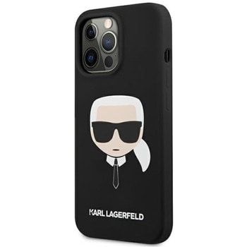 Karl Lagerfeld Head Silicone Case KLHCP13XSLKHBK