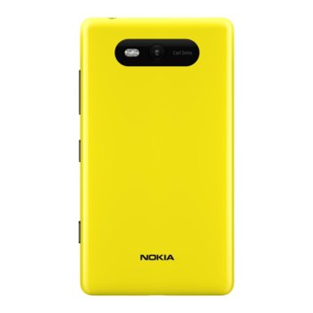 Заден капак Nokia Lumia 820, жълт
