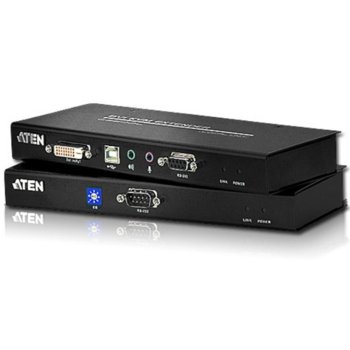 KVM екстендър ATEN CE600, DVI,60M,Audio, RS232 & USB | JAR Computers ATEN CE600