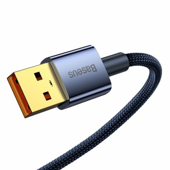 Кабел Baseus CATS000303, от USB A(м) към USB C(м), 2m, 100W, син | JAR Computers Baseus CATS000303