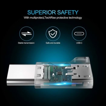 3 броя адаптер microUSB към USB-C