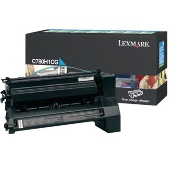 КАСЕТА ЗА LEXMARK C 780/782/X782 - Cyan - Return program cartridge - P№ C780H1CG - заб.: 10000k | JAR Computers КАСЕТА ЗА LEXMARK C 780/782/X782 - Cyan