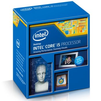 Intel Core i5 4590 (Haswell) четири-ядрен (3.3/3.7 GHz Turbo Boost, 6MB L3, 1.15GHz GPU, LGA1150) BOX | JAR Computers Haswell Core i5 4590