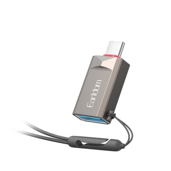 Преходник Earldom ET-OT88C, от USB-C(м) към USB-A(ж), сив | JAR Computers Преходник Earldom ET-OT88C