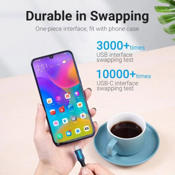 кабел vention cozbd usb 3.0 a m to usb-c m 0.5m | JAR Computers кабел vention cozbd usb 3.0 a m to usb-c m 0.5m