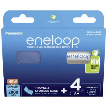 Акумулаторни батерии Eneloop BK-3MCDEC4BE (39067927), AA, 1.2V, 2000mAh, NiMH, 4бр, кутийка за батерии | JAR Computers Panasonic Eneloop AA 1.2V 39067927 BK-3MCDEC4BE