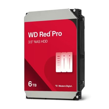 Твърд диск 6TB Western Digital Red Pro NAS, SATA 6Gb/s, 7200 rpm, 256MB кеш, 3.5"(8.89cm) | JAR Computers WD Red Pro 6TB NAS WD6005FFBX
