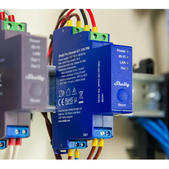 Shelly PRO Dimmer 0/1-10V PM SPCC-001PE10EU | JAR Computers Shelly PRO Dimmer 0/1-10V PM SPCC-001PE10EU