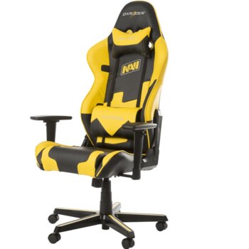 Геймърски стол DXRacer Racing Na'Vi OH/RZ21/NY/NAVI, жълт | JAR Computers DXRacer Racing NaVi Yellow