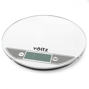 Кухненски кантар Voltz V51651F, дигитален, до 5 кг капацитет, точност 1гр, бял image