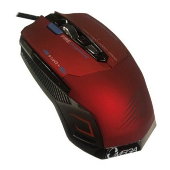 Мишка Omega 7D 293 GAMING, оптична, 2500 DPI, USB, червена image
