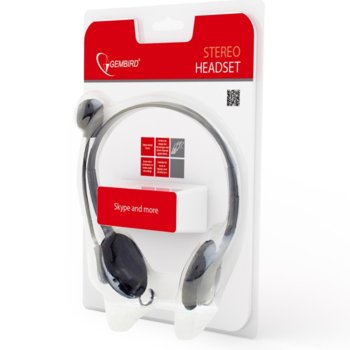 Слушалки Gembird MHS-123, микрофон, черни | JAR Computers Gembird MHS-123