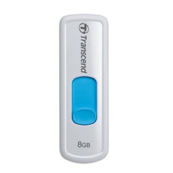 Памет 8GB USB Flash Drive, Transcend JetFlash 530, USB 2.0, синя/сребриста | JAR Computers 8GB Transcend JetFlash 530 Blue