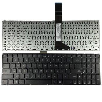 Клавиатура за лаптоп ASUS съвместима със серия X550, black, without frame, UK, (big enter) | JAR Computers Клавиатура за лаптоп ASUS X550 BLACK