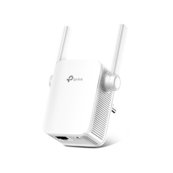 Range Extender/Удължител на обхват TP-Link RE205, 2.4GHz(300Mbps)/5GHz(433Mbps), 1x LAN10/100, 2x външни антени | JAR Computers TP-Link RE205