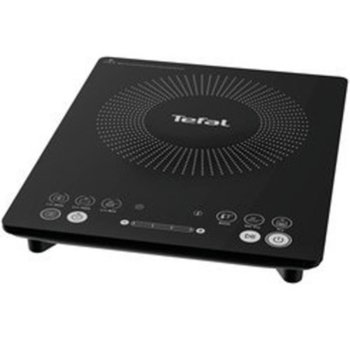 Индукционен котлон Tefal IH210801, 1 нагревателна зона, 6 програми, таймер, дигитален екран, 2100W, черен | JAR Computers Котлон Tefal IH210801