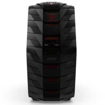 Настолен компютър Acer Predator G6-710 с подарък геймърски монитор Acer KG241Qbmiix, четириядрен Skylake Intel Core i7-6700K 4/4.2GHz, NVIDIA GeForce GTX970 4GB, 8GB DDR4, 2TB 7200rpm+128GB SSD, 6x USB3.0, клавиатура и мишка, Windows 10 | JAR Computers Acer Predator G6-710 & Acer KG241Qbmiix