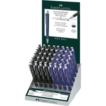 Faber-Castell Химикалка Poly Ball M 40 броя