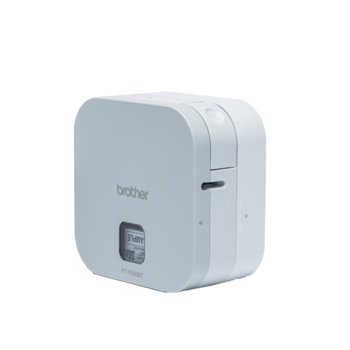 Етикетен принтер Brother P-touch CUBE PT-P300BT, термо-трансферен печат, Bluetooth, 23 шрифта, бял | JAR Computers Brother PT-P300BT