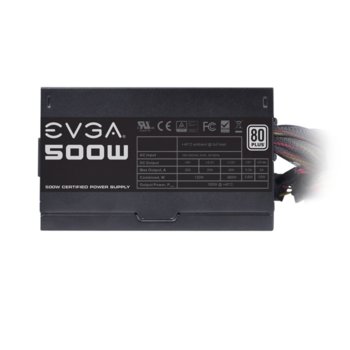 EVGA 500W Active PFC 80 plus 120mm