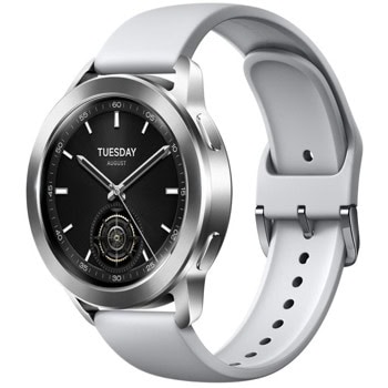 Смарт часовник Xiaomi Watch S3 (Разопакован продукт), 1.43" (3.63cm), AMOLED дисплей, Bluetooth, хронометър, аларма, таймер, компас, жироскоп, 5АТМ водоустойчив, до 15 дни време на работа, сребрист | JAR Computers Xiaomi Watch S3 Silver BHR7873GL Разопакован проду