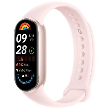 Смарт гривна Xiaomi Smart Band 9, 1.62" (4.11cm) AMOLED дисплей, Bluetooth, следене на сърдечен ритъм, отчитане на SpO2, спортни режими, мониторинг на съня, 5ATM, до 21 дни време на работа, наблюдение на нивата на стрес, розова | JAR Computers Xiaomi Smart Band 9 Mystic Rose BHR8345GL
